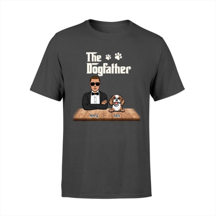 The Dogfather - Personalized Gifts Custom Dog Lovers Shirt For Dog Dad, Dog Lovers