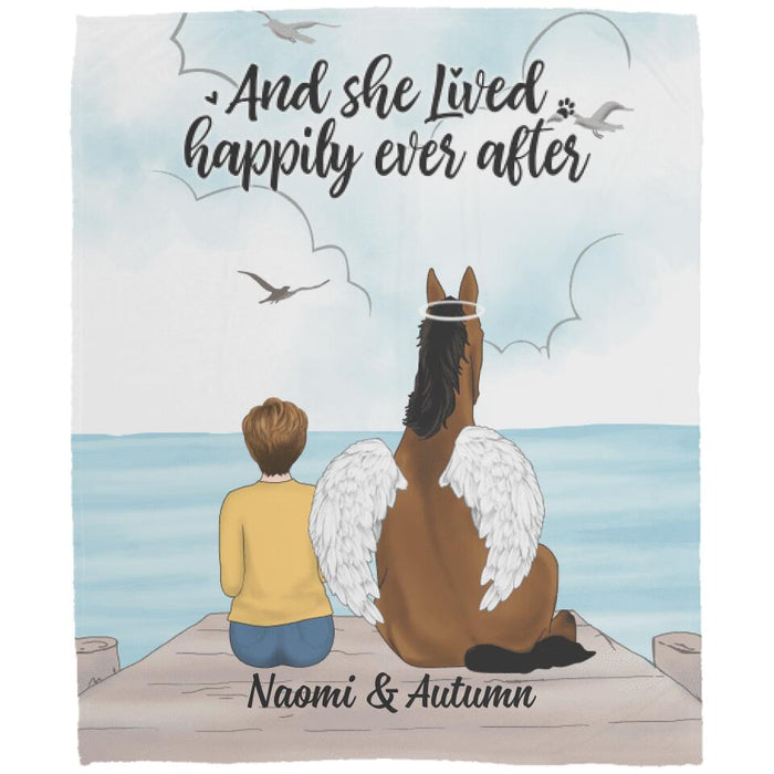 Life Is Better With Horses - Personalized Blanket For Her, Horse Lovers