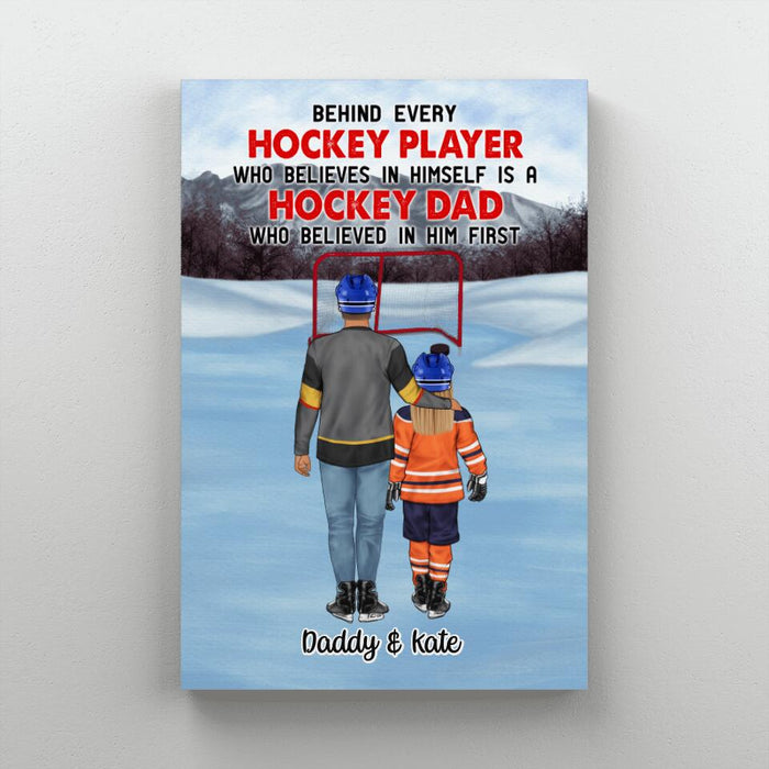 The Best of Teammates - Mother's Day Father's Day Personalized Gifts - Custom Hockey Canvas for Family, Hockey Lovers