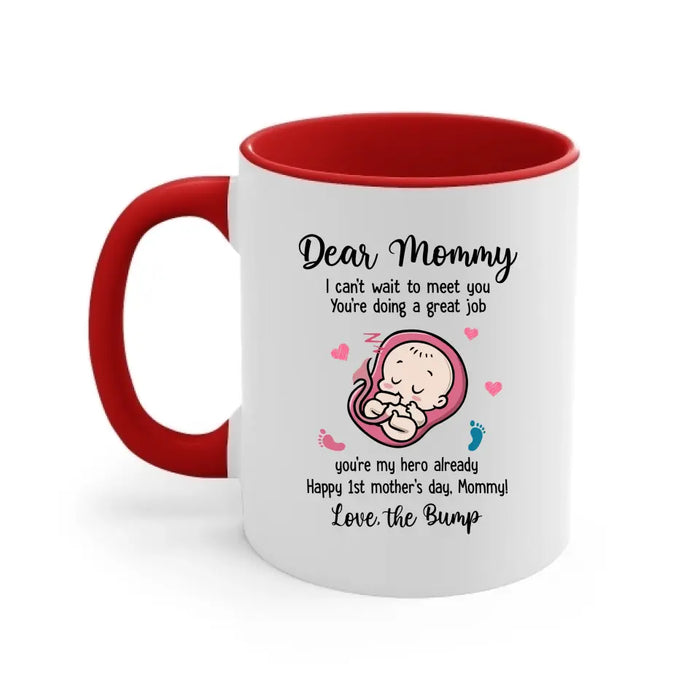 I Can't Wait to Meet You You're Doing a Great Job, Happy 1st Mother's Day, Mother's Day Gifts, Mug for Mom