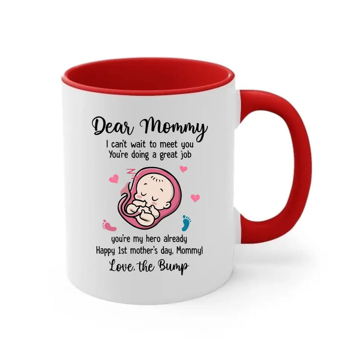 I Can't Wait to Meet You You're Doing a Great Job, Happy 1st Mother's Day, Mother's Day Gifts, Mug for Mom