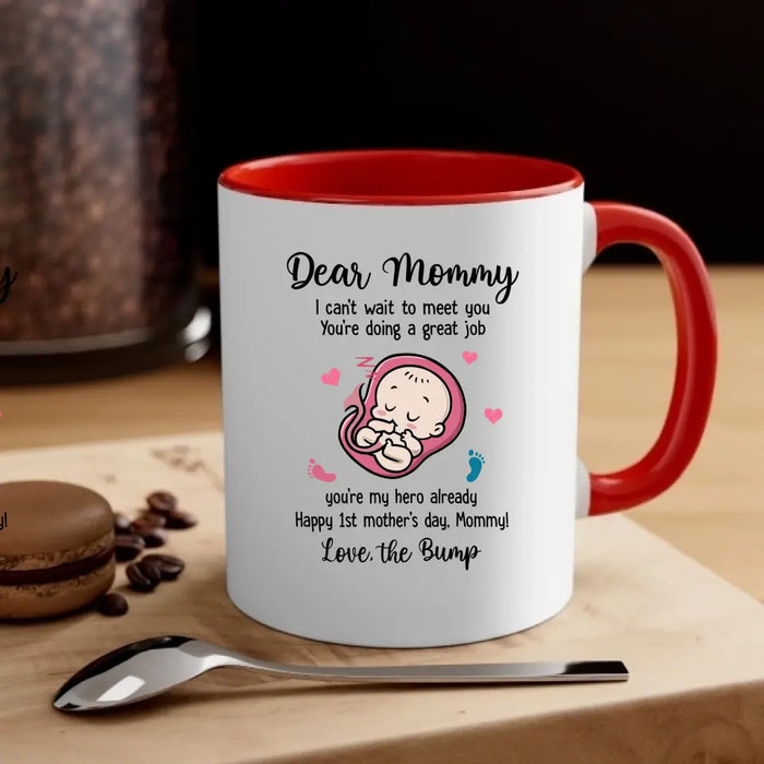 I Can't Wait to Meet You You're Doing a Great Job, Happy 1st Mother's Day, Mother's Day Gifts, Mug for Mom