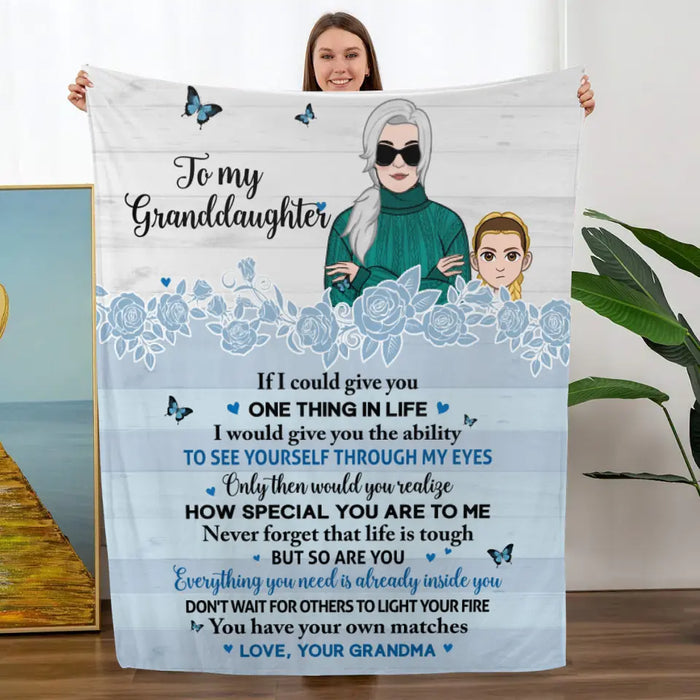 Personalized Blanket, To My Granddaughter, Gifts for Kids and Family