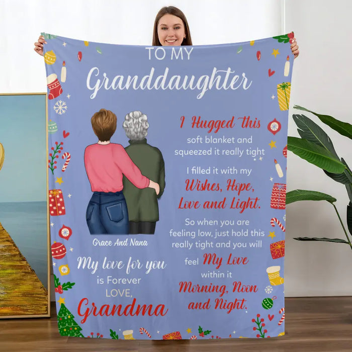 Personalized Blanket, To My Granddaughter, Christmas Gift For Granddaughter