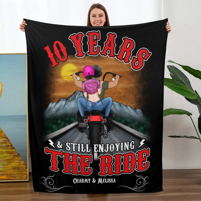 Personalized Blanket, Still Enjoying The Ride After Years, Gift For Motorcycle Lovers