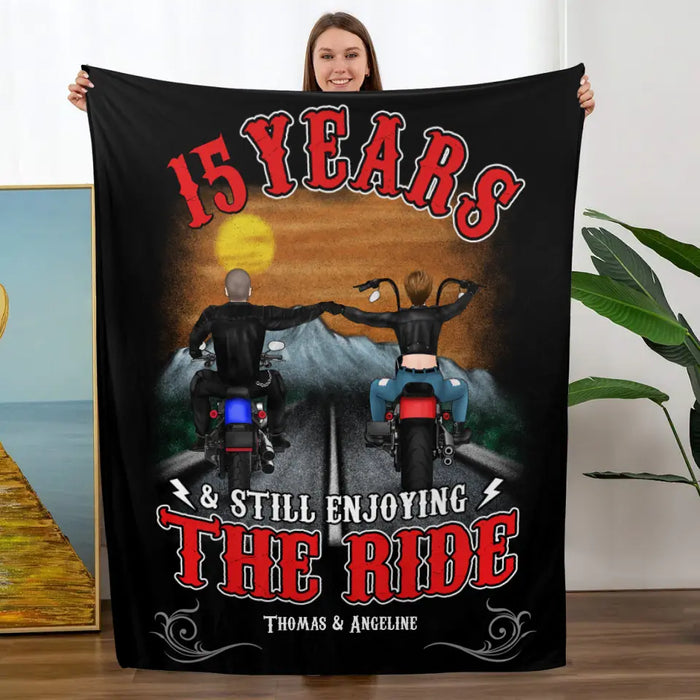 Personalized Blanket, Still Enjoying The Ride For Years, Gift For Motorcycle Lovers