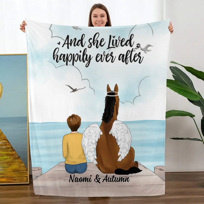 Life Is Better With Horses - Personalized Blanket For Her, Horse Lovers