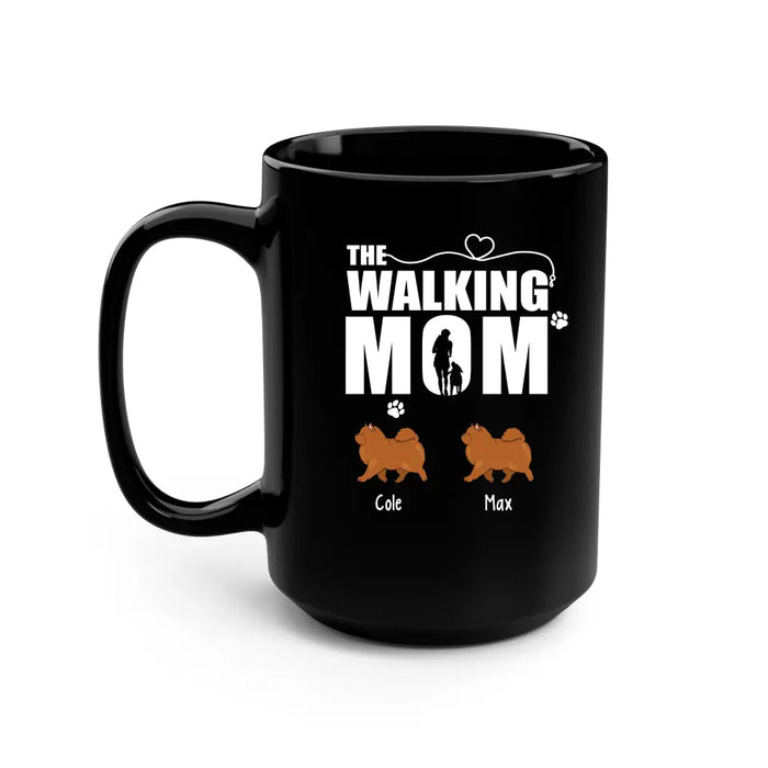 The Walking Mom - Personalized Gifts Custom Dog Mug for Dog Mom, Dog Lovers