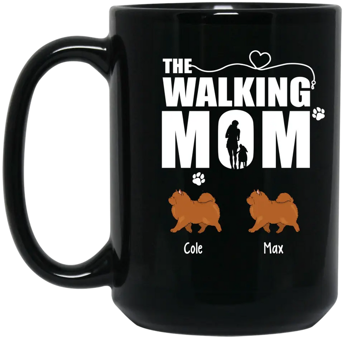 The Walking Mom - Personalized Gifts Custom Dog Mug for Dog Mom, Dog Lovers