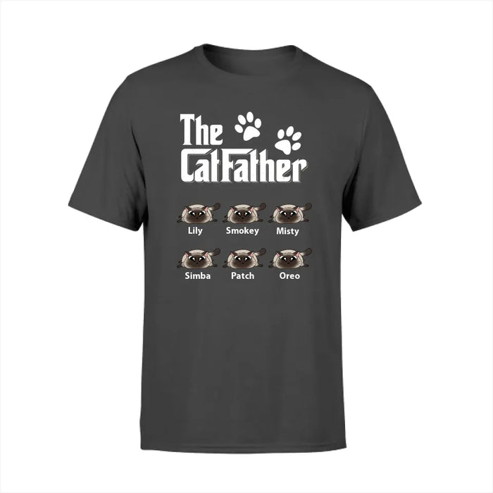 The CatFather - Personalized Gifts Custom Cat Lovers Shirt For Cat Dad, Cat Lovers