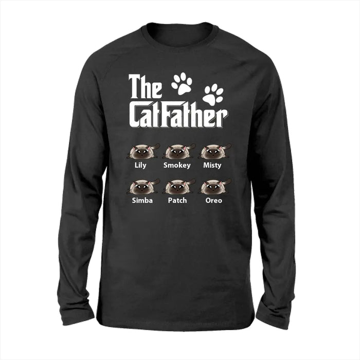 The CatFather - Personalized Gifts Custom Cat Lovers Shirt For Cat Dad, Cat Lovers