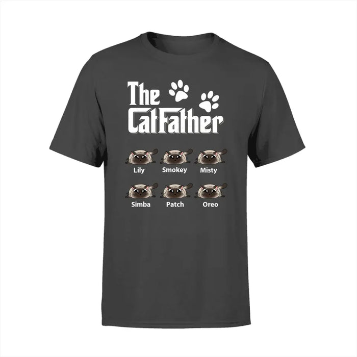 The CatFather - Personalized Gifts Custom Cat Lovers Shirt For Cat Dad, Cat Lovers