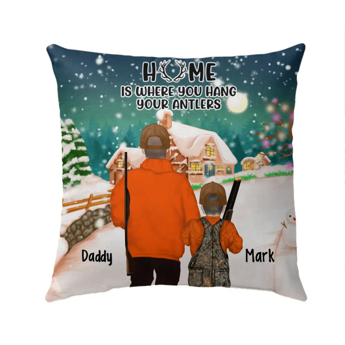 Personalized Pillow, Hunting Lodge Christmas Custom Gift For Family and Friends