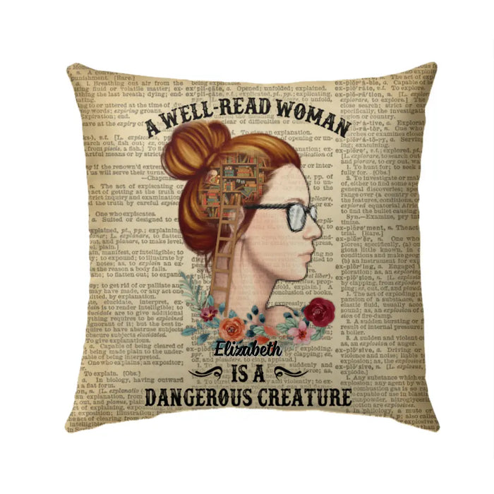 Just A Girl Who Loves Books - Personalized Pillow For Her, Book