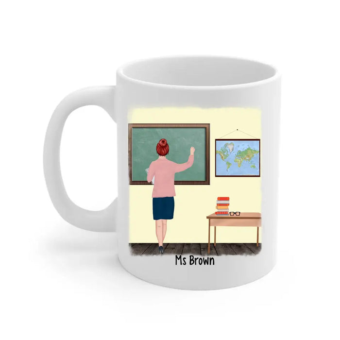 May Your Coffee Be Strong And Your Students Be Calm - Personalized Gifts Custom Mug For Teachers, Back To School Gifts