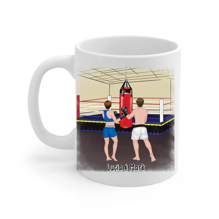 Boxing Partners For Life - Personalized Gifts Custom Boxing Mug For Couples, Boxing Lovers