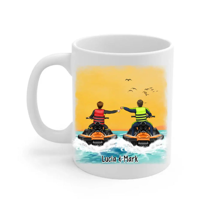 Life Is Better On A Jet Ski - Personalized Gifts Custom Jet Ski Mug For Friends For Couples, Jet Ski Lovers