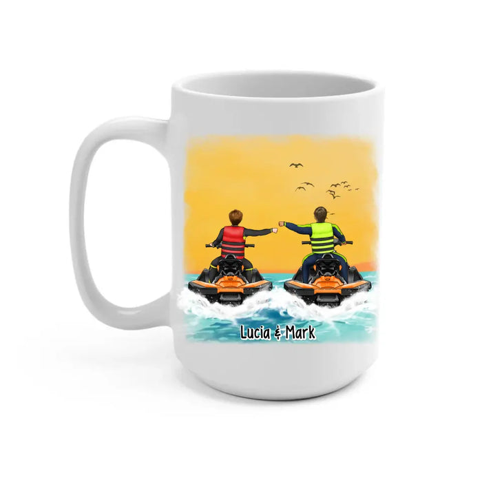 Life Is Better On A Jet Ski - Personalized Gifts Custom Jet Ski Mug For Friends For Couples, Jet Ski Lovers