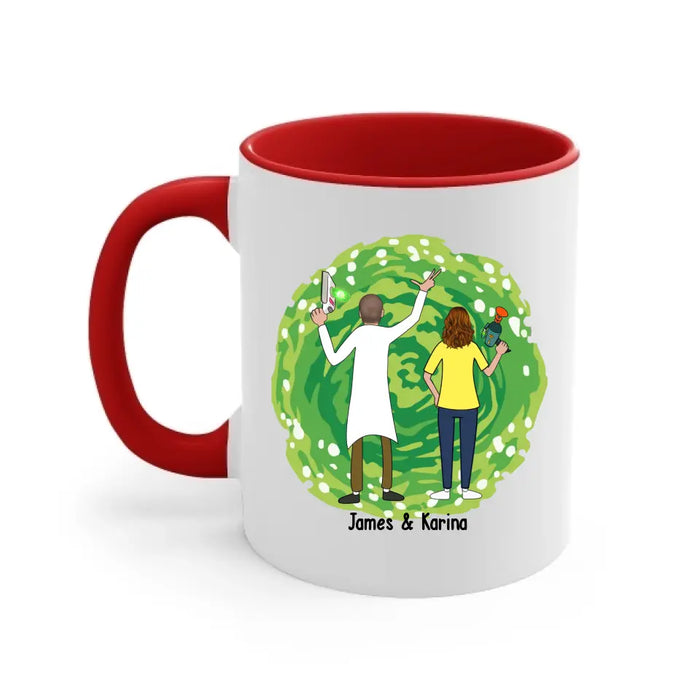 Time To Get Schwifty - Personalized Gifts Custom Mug For Couples