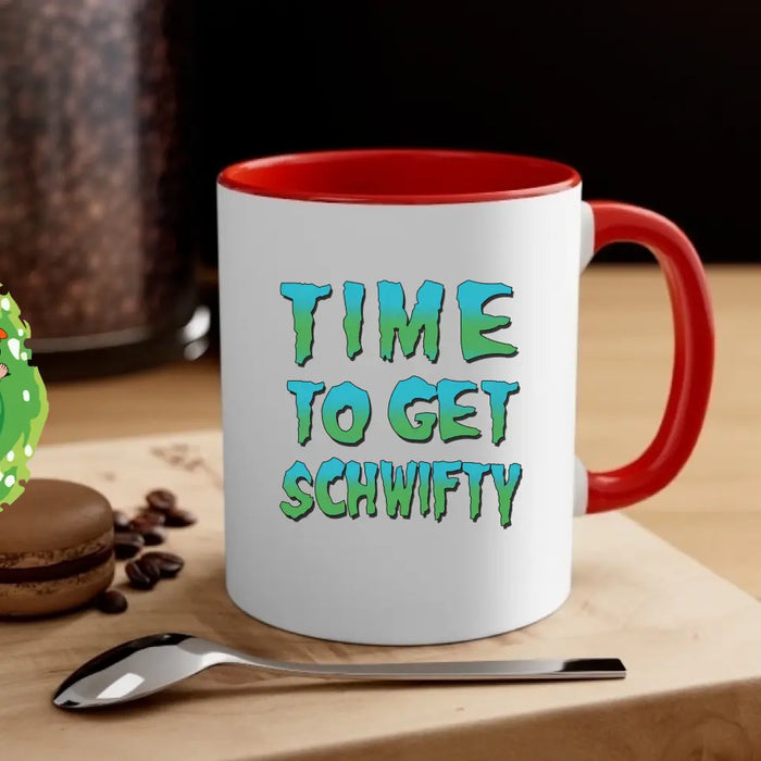 Time To Get Schwifty - Personalized Gifts Custom Mug For Couples