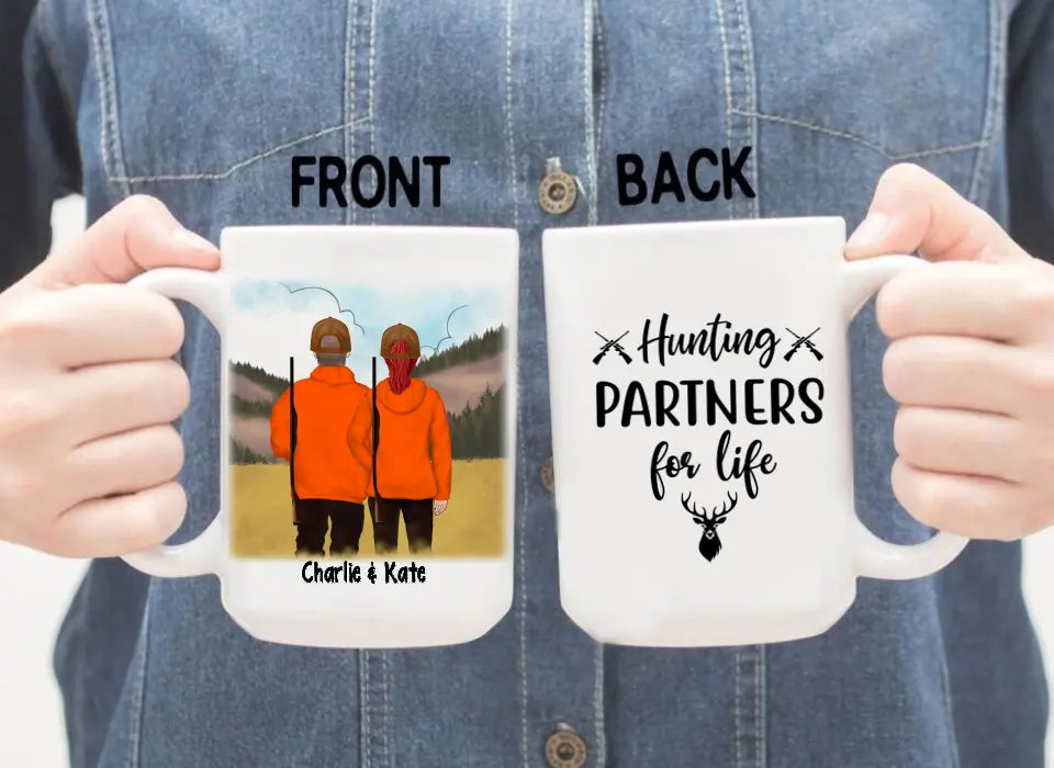 Hunting Partners For Life - Personalized Mug For Hunting Couples, Gifts for Hunters