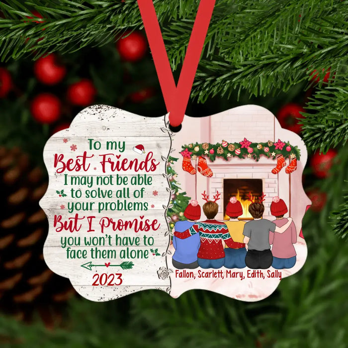 Personalized Ornament, Up To 5 Girls, To My Best Friends, Christmas Gift For Friends, Sisters