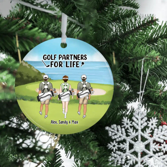 Golf Partners For Life - Personalized Gifts Custom Ornament For Friends And Family, Golf Lovers