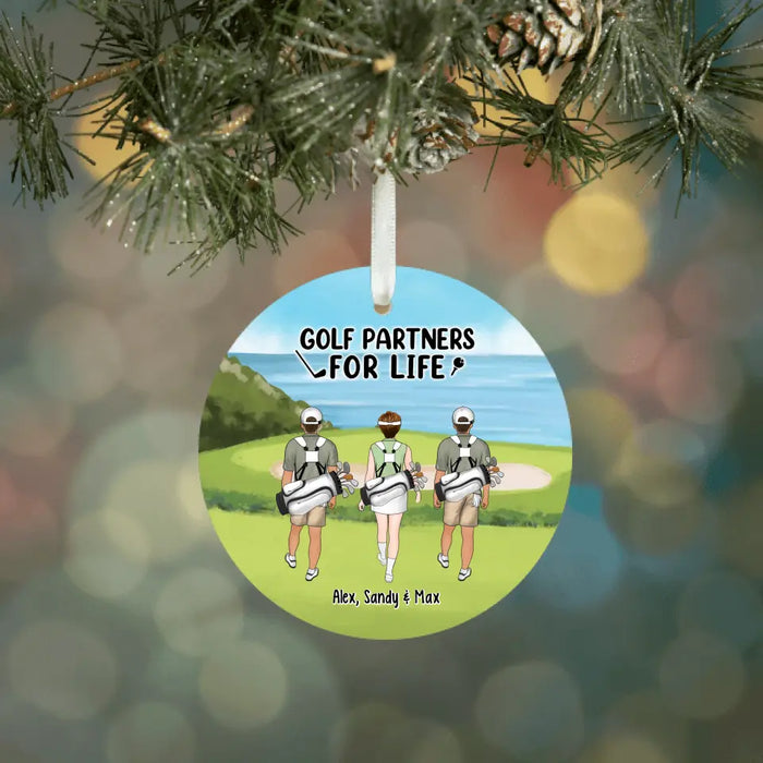 Golf Partners For Life - Personalized Gifts Custom Ornament For Friends And Family, Golf Lovers