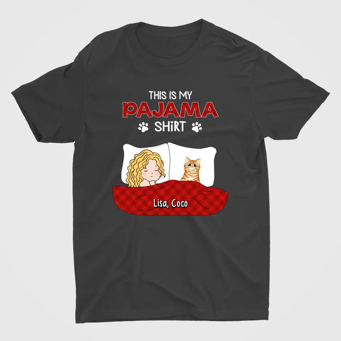 This Is My Pajama - Personalized Gifts Custom Cat Lovers Shirt For Cat Mom, Cat Lovers