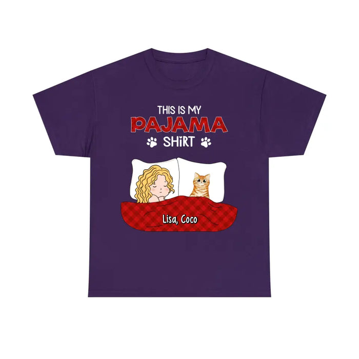 This Is My Pajama - Personalized Gifts Custom Cat Lovers Shirt For Cat Mom, Cat Lovers