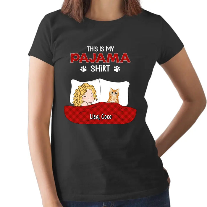 This Is My Pajama - Personalized Gifts Custom Cat Lovers Shirt For Cat Mom, Cat Lovers