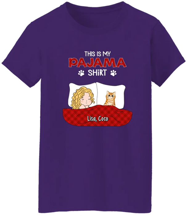 This Is My Pajama - Personalized Gifts Custom Cat Lovers Shirt For Cat Mom, Cat Lovers