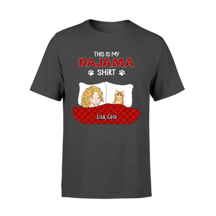 This Is My Pajama - Personalized Gifts Custom Cat Lovers Shirt For Cat Mom, Cat Lovers