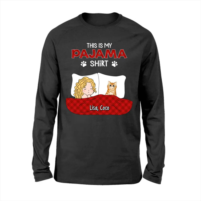 This Is My Pajama - Personalized Gifts Custom Cat Lovers Shirt For Cat Mom, Cat Lovers