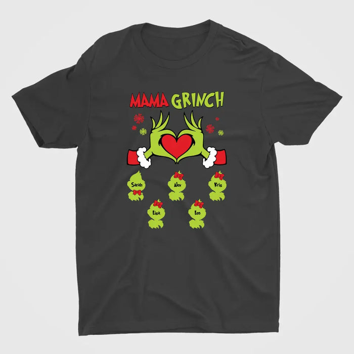 Mama Grinch - Personalized Christmas Gifts Custom Shirt For Grinch Family