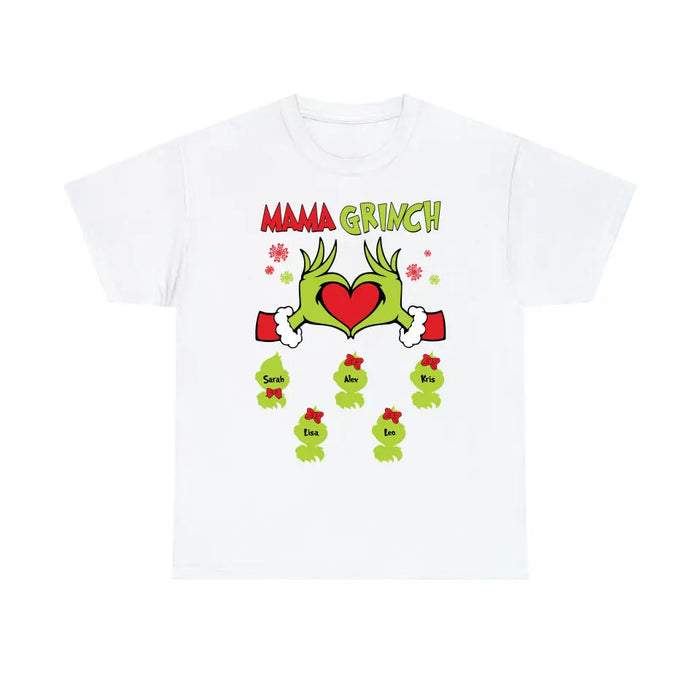 Mama Grinch - Personalized Christmas Gifts Custom Shirt For Grinch Family