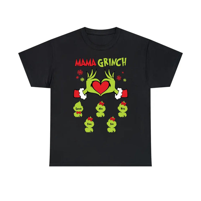 Mama Grinch - Personalized Christmas Gifts Custom Shirt For Grinch Family