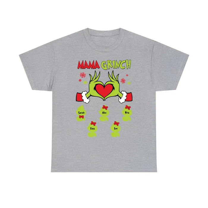 Mama Grinch - Personalized Christmas Gifts Custom Shirt For Grinch Family