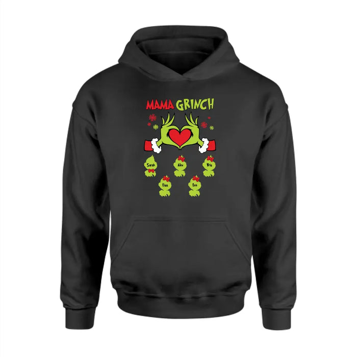 Mama Grinch - Personalized Christmas Gifts Custom Shirt For Grinch Family