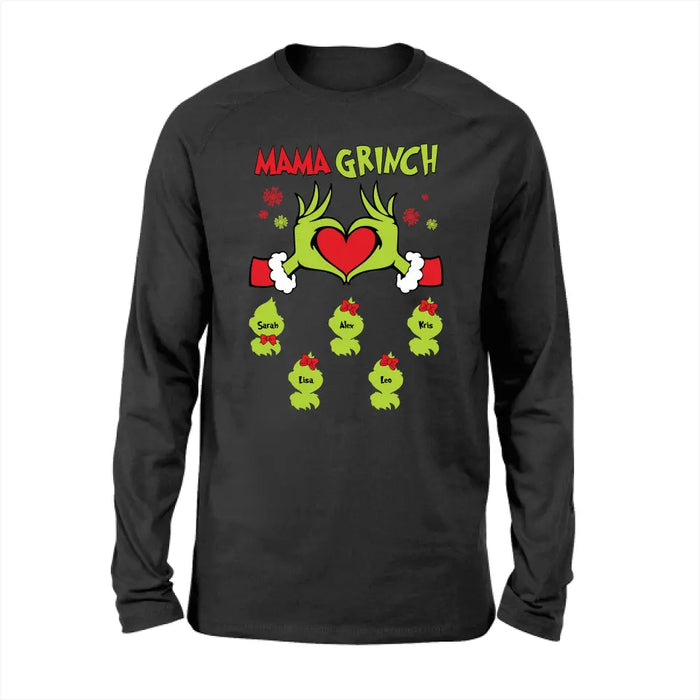 Mama Grinch - Personalized Christmas Gifts Custom Shirt For Grinch Family