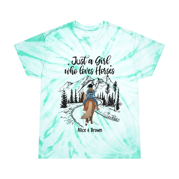 Personalized Shirt, Just A Girl Who Loves Horse, Gift for Horse Lovers