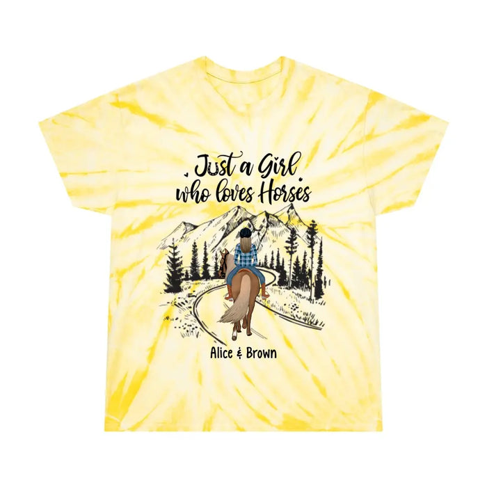 Personalized Shirt, Just A Girl Who Loves Horse, Gift for Horse Lovers