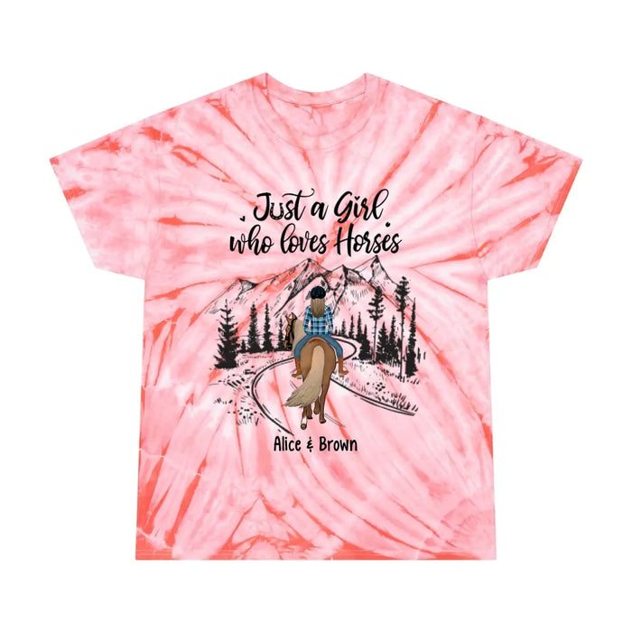 Personalized Shirt, Just A Girl Who Loves Horse, Gift for Horse Lovers