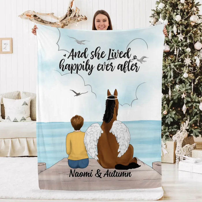 Life Is Better With Horses - Personalized Blanket For Her, Horse Lovers