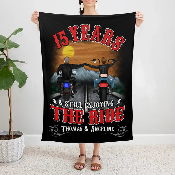 Personalized Blanket, Still Enjoying The Ride For Years, Gift For Motorcycle Lovers