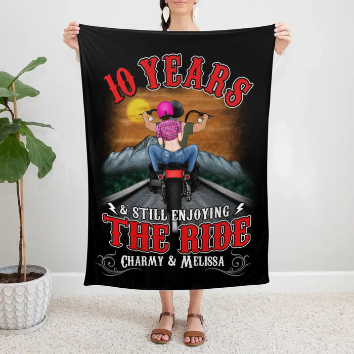 Personalized Blanket, Still Enjoying The Ride After Years, Gift For Motorcycle Lovers