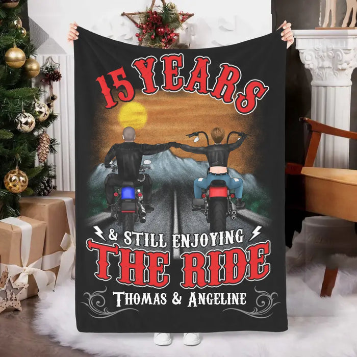 Personalized Blanket, Still Enjoying The Ride For Years, Gift For Motorcycle Lovers