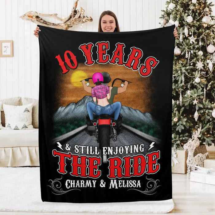 Personalized Blanket, Still Enjoying The Ride After Years, Gift For Motorcycle Lovers