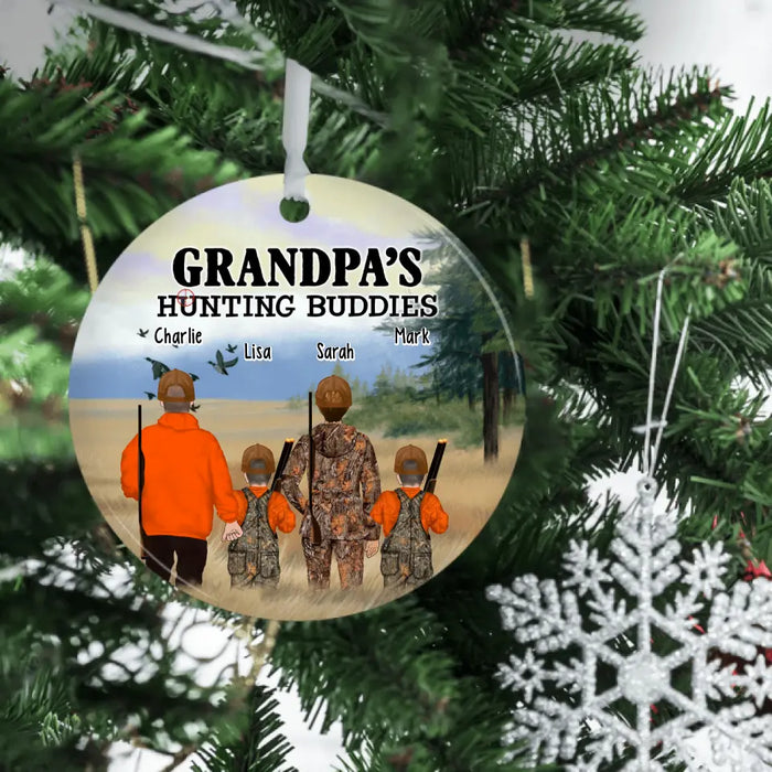 Hunting Buddies For Life - Personalized Hunting Christmas Ornament, Gift for Hunters, Hunting Family