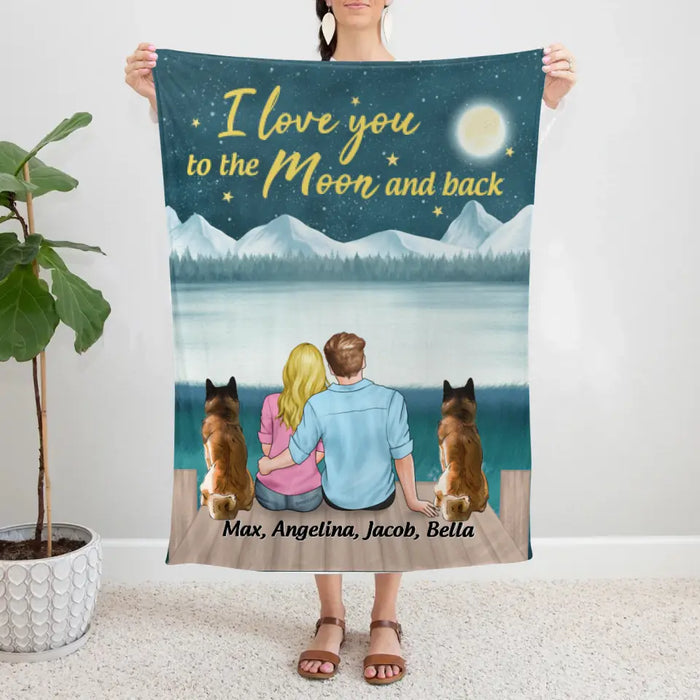 Personalized Blanket, Life is Better with Dogs, Gifts for Dogs Lovers